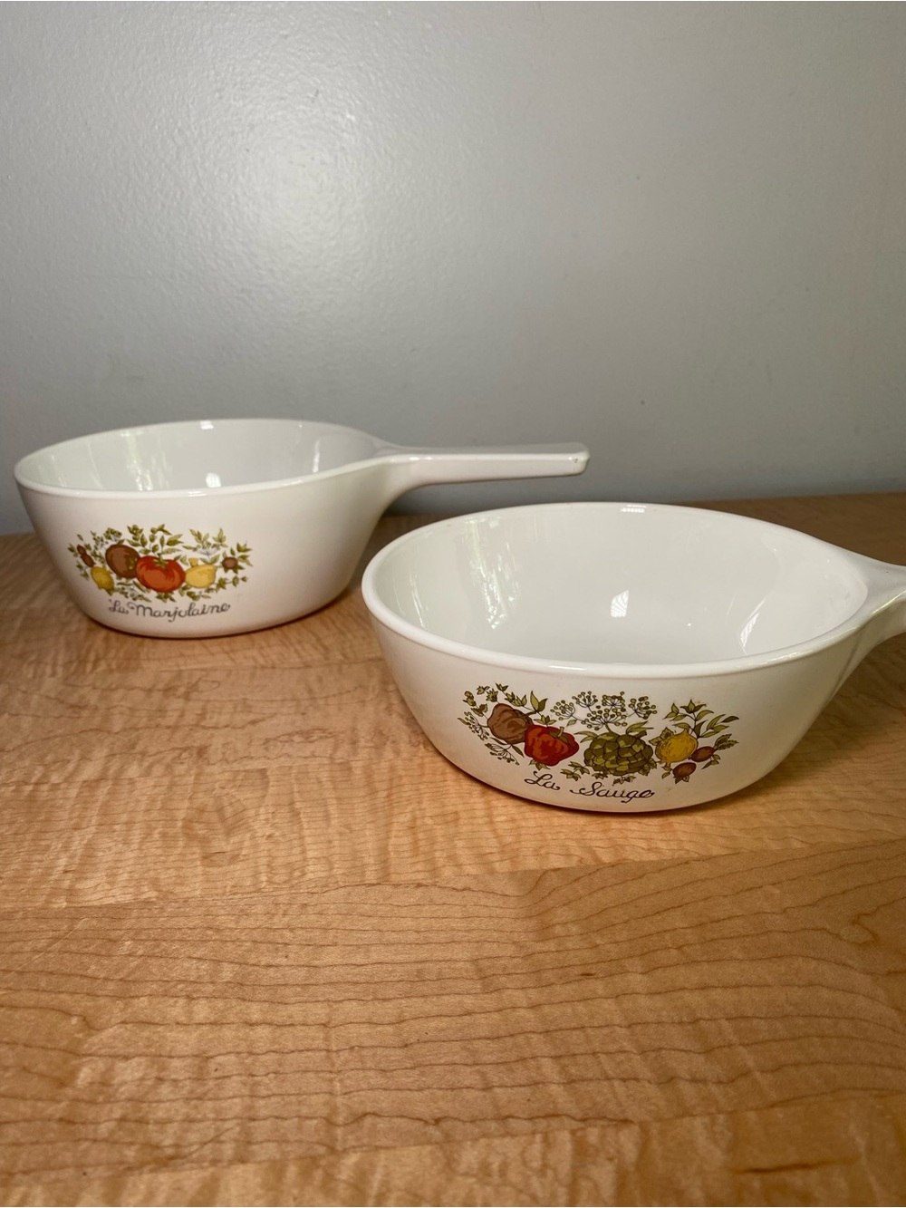 Corningware White Ceramic Casserole Dish with Printed Marking